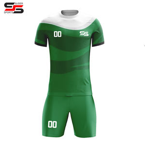 Venta al por mayor logotipo personalizado y diseño hombres jugador de fútbol kits de fútbol impresión por sublimación uniforme de fútbol - Product Image 1