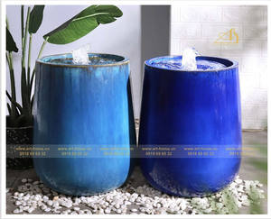 Ligero W099H26, adorno de jardín de hormigón, característica de agua de fibra de vidrio para diseño de paisaje, fábrica directa desde Vietnam - Product Image 2