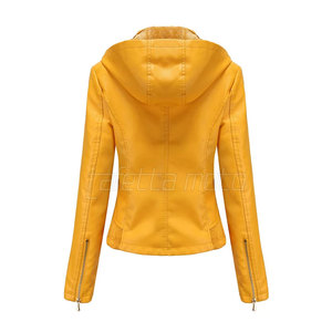 Chaquetas de Cuero para Motocicleta de Diseño Delgado y Ajustado para Mujer, Servicio OEM, la Mejor Calidad, Ropa de Invierno Transpirable - Product Image 2