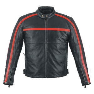 Chaqueta de Motociclista de Piel de Oveja Genuina HMB-0428A, Cortavientos, con Cuello en V, Estilo Universitario, Acolchada, para Invierno, Servicio OEM - Product Image 6