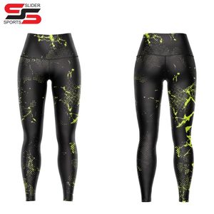 ชุดเลกกิ้งโยคะผู้หญิงไซส์ใหญ่ ระบายอากาศได้ดี เหมาะสำหรับฤดูร้อน แบบไร้ตะเข็บ เอวสูง ลายพิมพ์ ชุดออกกำลังกาย สไตล์ลำลอง - Product Image 4