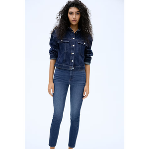 Haute Qualité OEM ODM Taille Haute Style Décontracté Femmes Jeans Taille Haute Skinny Stretch Jeans Pantalon Slim Fit Tous Les Jours Bangladesh - Product Image 1