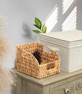 Manufacturer Sustainable Water Hyacinth <b>Storage</b> Rack with Handle/ <b>Storage</b> <b>Basket</b>/ Book Shelves - Product Image 5