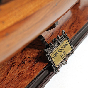 HMS Surprise Grande réplique nautique en bois Premium Cedar Furniture Table Top Display Handmade Wood Crafts Boxes Wall Signs - Product Image 6