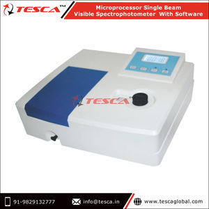 Microprocesador de rango de onda de 325-1000nm, espectrofotómetro de haz único Visible con Software de proveedor indio - Product Image 2