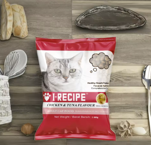 I-Recipe 800g X30 Paquetes, Alimento Seco para Gatos Adultos, Fórmula de Pollo y Atún para la Salud Digestiva, Ósea y Dental, Nutrición Completa - Product Image 1