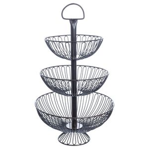 Soporte de metal negro recubierto de polvo para frutas, pasteles y postres, vajilla para el hogar y utensilios de cocina, soporte para aperitivos de Nuevo diseño de la India - Product Image 1