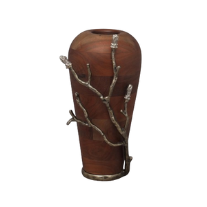 Vases à fleurs en métal doré au design élégant avec un design de tige, meilleur design, qualité supérieure, décoratifs, avec des dimensions de 32,5 x 12,5 cm - Product Image 4