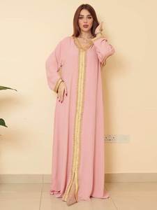 2022 Giá Rẻ Giản Dị Cộng Với Kích Thước Maxi Ladies Eid Quần Áo Arabic Dubai Kaftan Abaya Afghanistan Phụ Nữ Hồi Giáo Cầu Nguyện Ăn Mặc Chất Lượng Cao - Product Image 2
