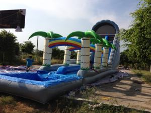 Large Outdoor <b>Inflatable</b> Coconut Palm Water Slides with PVC Material for Universal Fun Sliding and Jumping <b>Toy</b> - Product Image 5