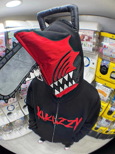 Survêtement en molleton de coton lourd pour hommes, sweat à capuche baggy anti-rétrécissement et pantalon de survêtement avec épaule tombante en tricot surdimensionné - Product Image 3