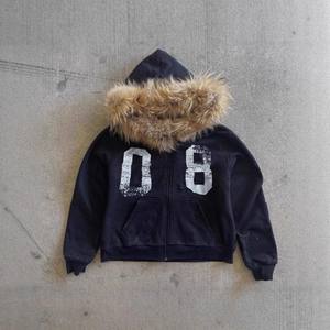 เสื้อฮู้ดดี้ดีไซน์เนอร์ ยูนิเซ็กซ์ ประดับคริสตัลและเพชรเทียม สำหรับฤดูหนาว ผ้าฝ้ายฟลีซ 100% สไตล์สตรีทแวร์ทันสมัย ระยิบระยับ - Product Image 6