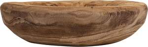 Decorative Paulownia Wood <b>Bowl</b> for Farmhouse Decor Pedestal Decorative <b>Bowl</b> for Table 12" <b>Large</b> Fruit <b>Bowl</b> Wood - Product Image 5