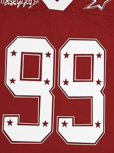 Retro Jersey Style Baggy Tshirt for <b>Men</b> OEM Y2K Oversized Fit Custom DTF Printed Logo - Product Image 4