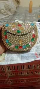 Handmade Mini <b>Mirror</b> Clutch Mosaic Silver Metal Bag Woman Unique Clutch Pearl Gold Plated Luxury Women's Wedding Creative Design - Product Image 5