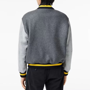 Veste d'université grise Ultimate Statement Piece avec des accents uniques Design élégant avec un confort parfait pour toutes les occasions - Product Image 3