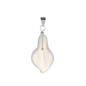 Pendentif en argent sterling avec agate émeraude - Chaîne en bambou géométrique, diamant taille princesse en or 14 carats, variations turquoise, améthyste, opale - Product Image 4