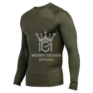 2025 Customized Satin Rash Guards for Adult <b>Boys</b> Stylish Long Sleeve Compression Shirts From Pakistan - Product Image 3