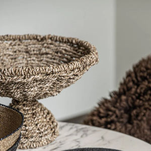 Vente en gros de bol de stockage de service de fruits en jonc de mer naturel en osier écologique vaisselle durable du Vietnam à un bon prix - Product Image 4