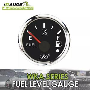 Medidor de nivel de combustible LED blanco a prueba de herrumbre de 52mm, 12 ~ 24V, pantalla de lente convexa de cara negra eléctrica, medidor automático Universal - Product Image 5