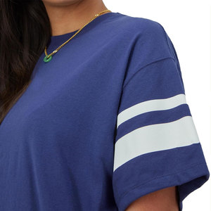 Short Sleeve Drop Shoulder Oversize 100% Cotton <b>Womens</b> Tshirt Organic Cotton Tee Blank Plain Print T <b>Shirt</b> - Product Image 4