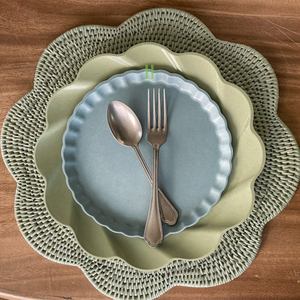 Recién llegado, 2025 placas de cargador de ratán, Mantel Individual de ratán bohemio OEM para centros de mesa de boda, decoraciones de mesa, placa de cargador de mimbre - Product Image 6