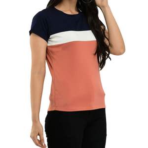 Camisetas de Algodón para Mujer, Logotipo Personalizado, Moda, Color Sólido, Camisetas Casuales para Mujer - Product Image 2