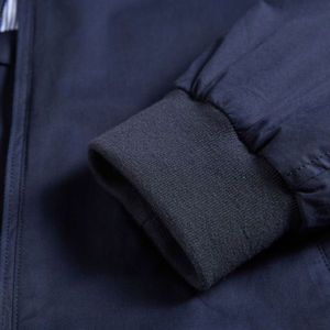 Blouson d'aviateur matelassé en coton pour hommes personnalisé OEM grande taille saison d'hiver coupe-vent décoration en fourrure poche oblique fermeture éclair tricoté - Product Image 6