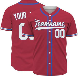 Uniformes de béisbol y softbol para hombre personalizados de alta calidad, conjuntos de ropa deportiva al por mayor con impresión por sublimación para equipos - Product Image 5