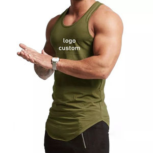 Haute qualité unisexe Streetwear débardeur hommes coton sans manches débardeur surdimensionné ample Fitness couleur unie dernière conception - Product Image 2