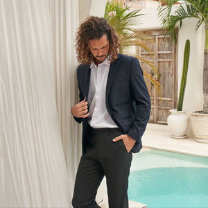 Pantalones Formales Clásicos de Corte Recto para Hombre BEAM, Talla XL, 100% Poliéster, Cierre de Cremallera, Cintura Media, Diseño Sólido, Cómodos para el Verano - Product Image 6