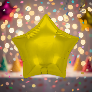 Ballon étoile en feuille d'aluminium doré 19 pouces pour décoration de fête - Product Image 3