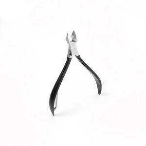 Black Non Slip Nail Art <b>Cuticle</b> Scissors Fingernail Dead Skin Remove Nipper Clipper Stainless Steel Pedicure Manicure <b>Tool</b> - Product Image 3