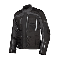 Desain terbaru Stealth hitam perlindungan tur jaket sepeda motor pria tahan air petualangan sepeda motor jaket tekstil Cordura