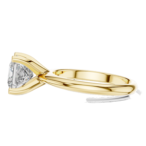 Bague en diamant de laboratoire taille princesse 2 carats pour femme, diamant CVD VVS-VS EF, or 18 carats, 14 carats, 10 carats et argent 925, rose, jaune - Product Image 6