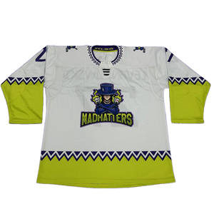 Meilleur prix professionnel personnalisé à manches longues lacets maillot de hockey sur glace formation de gros vêtements de hockey sur glace vierge - Product Image 1