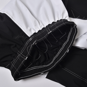 Pantalon cargo unisexe à couleur contrastée avec fermetures éclair de ventilation, ourlet élastique et plusieurs poches zippées - Product Image 4