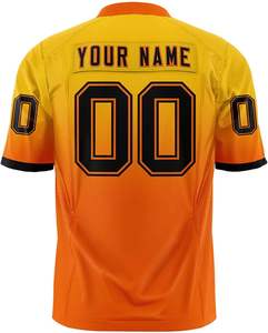 Maillots de football américain sur mesure Conception numérique entièrement sublimée Évacuation de l'humidité respirante pour les matchs d'entraînement d'été - Product Image 4