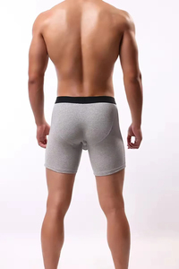 กางเกงบ็อกเซอร์ผู้ชายกางเกงขาสั้นผ้าใยไผ่ผ้าคอตตอนเนื้อนุ่มระบายอากาศ - Product Image 4