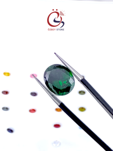 Zirconia cúbica 5x3 Oval CZ 5a Piedra preciosa suelta colorida 5x3 a 15x20 - Product Image 5