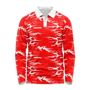 Polo de golf personnalisé pour hommes, manches longues, étirement dans les 4 sens, évacuation de l'humidité, coupe athlétique, fabriqué au Vietnam - Product Image 5