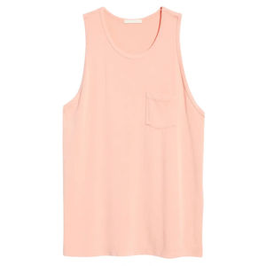 เสื้อกล้ามผู้ชายแห้งเร็วระบายอากาศได้ดีเสื้อถักฤดูร้อนสีทึบแฟชั่น - Product Image 3