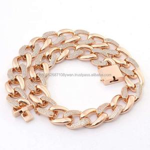 Venta caliente Premium Lab Grown Hip Hop Joyería fina Cadena de eslabones cubanos afilados para moda o fiestas disponibles al mejor precio - Product Image 2