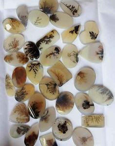 Piedras preciosas sueltas de ágata dendrítica Shazar de alta calidad de grado AAA + hermoso cabujón Natural para hacer joyas piedras, - Product Image 3