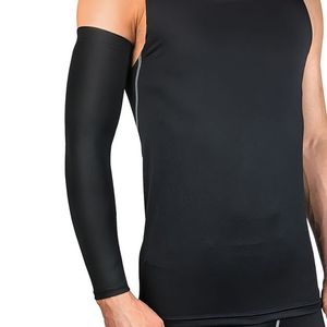 Manga del brazo de ciclismo personalizada al por mayor Anti-UV deportes compresión hombre béisbol mangas del brazo 2 uds protección solar impresión - Product Image 3