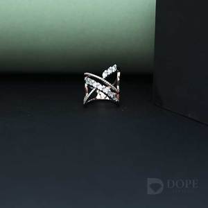 Anillo de diamantes de oro de 18 quilates para mujer de lujo, joyería llamativa para cada ocasión - Product Image 2