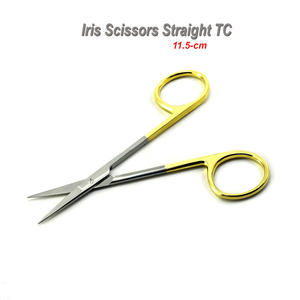 Profesional Micro Quirúrgico T/C La Grange Tijeras 4,5 ''Chapado en oro Instrumentos de acero inoxidable Manual Micro Quirúrgico T/C La - Product Image 4