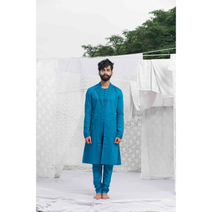 Conjunto de Kurta largo con delicado trabajo hecho a mano para funciones de boda Conjunto de Kurta largo perfecto para mujeres que buscan moda india clásica - Product Image 5