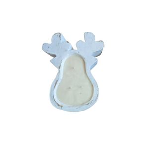 Tazón de masa de vela de madera de acacia natural recién llegado con forma de reno para decoraciones navideñas para el hogar de alta calidad de Vietnam - Product Image 3