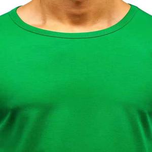 Camiseta Personalizada para Hombre, Color Verde, Cuello Redondo, Manga Corta, 100% Algodón, Diseño Sólido - Product Image 2